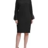 Calvin Klein Plus Size Long Scuba Crepe Sheath With Chiffon Bell Sleeves 2 Calvin Klein Plus Size Long Scuba Crepe Sheath With Chiffon Bell Sleeves -Calvin Klein Sale 51I59xIDl6L. AC SR736920