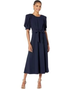 Calvin Klein Long Scuba Crepe Dress