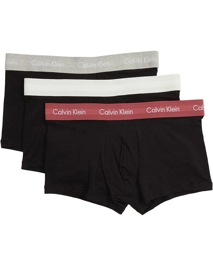 Calvin Klein Underwear Cotton Stretch Low Rise Trunks 3-Pack 3 Calvin Klein Underwear Cotton Stretch Low Rise Trunks 3-Pack