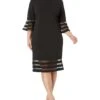Calvin Klein Plus Size Scuba Crepe Sheath Dress With Illusion Detail On Bell Sleeve & Skirt -Calvin Klein Sale 616YUr61rRL. AC SR736920