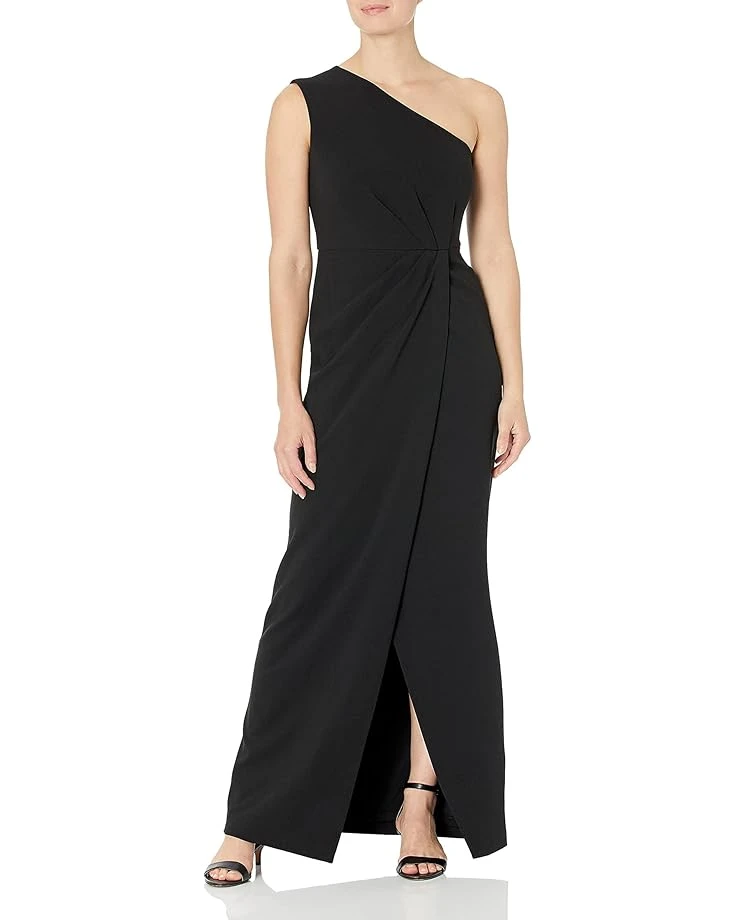 Calvin Klein Women's One Shoulder Gown With Waist Ruch 3 Calvin Klein Women's One Shoulder Gown With Waist Ruch