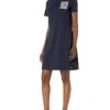 Calvin Klein Women's Short Sleeve T-Shirt Dress With Ck Logo -Calvin Klein Sale 61A qlIK0JL. AC SR736920