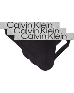 Calvin Klein Underwear Sustainable Steel Micro Jock Strap 3-Pack