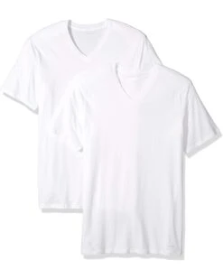 Calvin Klein Men's Big And Tall Cotton Classics V Neck Tshirts