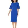 Calvin Klein Flutter Sleeve Sheath Dress