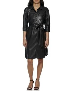 Calvin Klein Belted Shirtdress