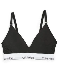 Calvin Klein Women's Modern Cotton Lightly Lined Triangle Nursing Bra