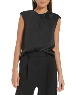 Calvin Klein Sleeveless Twist Neck Top