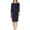 Calvin Klein Long Sleeve Pleated Waist Dress -Calvin Klein Sale 61dWgIfMaBL. AC SR736920