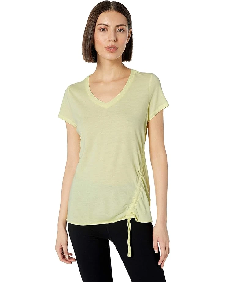 Calvin Klein Women's Front Side Ruched Short Sleeve Tee 3 Calvin Klein Women's Front Side Ruched Short Sleeve Tee