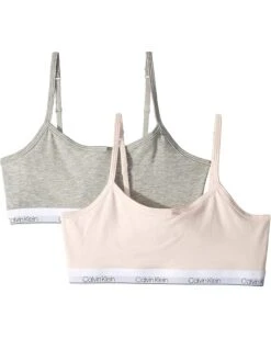 Calvin Klein Kids 2-Pack Adjustable Crop Bra (Little Kids/Big Kids)