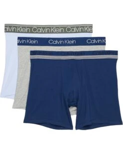 Calvin Klein Underwear Stay Cool Stretch Cotton Boxer Brief 3-Pack