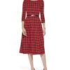 Calvin Klein Long Sleeve Scuba Crepe Buffalo Plaid Dress -Calvin Klein Sale 71EBw1GnA8L. AC SR736920