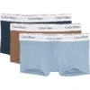 Calvin Klein Underwear Modern Cotton Stretch Low Rise Trunks 3-Pack