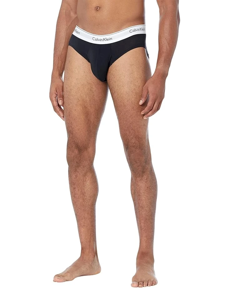 Calvin Klein Underwear Modern Cotton Stretch Naturals Hip Brief 3-Pack 3 Calvin Klein Underwear Modern Cotton Stretch Naturals Hip Brief 3-Pack