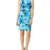 Calvin Klein Women's Scuba Sleeveless Princess Seamed Sheath Dress