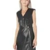 Calvin Klein PU Sheath Dress With Gold Waist Detail 2 Calvin Klein PU Sheath Dress With Gold Waist Detail -Calvin Klein Sale 71Hj6QhWJPL. AC SR736920