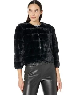 Calvin Klein Faux Fur Shrug