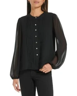 Calvin Klein Pleat Plaket Button Front