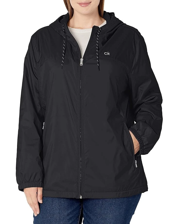 Calvin Klein Womens Plus Sized Zip Front Windbreaker 3 Calvin Klein Womens Plus Sized Zip Front Windbreaker