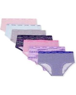 Calvin Klein Girls' Kids Modern Cotton Hipster Panties Value Pack
