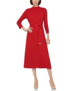 Calvin Klein Sweaterdress With Belt