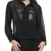 Calvin Klein Sheer Long Sleeve With PU Pockets 2 Calvin Klein Sheer Long Sleeve With PU Pockets -Calvin Klein Sale 71qYtVtF4L. AC SR736920