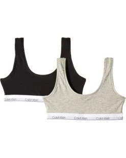 Calvin Klein Kids 2-Pack Classic Modern Crop Bra (Little Kids/Big Kids)