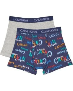 Calvin Klein Kids 2-Pack Cotton Stretch Boxer (Little Kids/Big Kids)