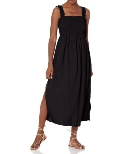 Calvin Klein Women's Sleeveless Maxi Dress With Smocked Bodice