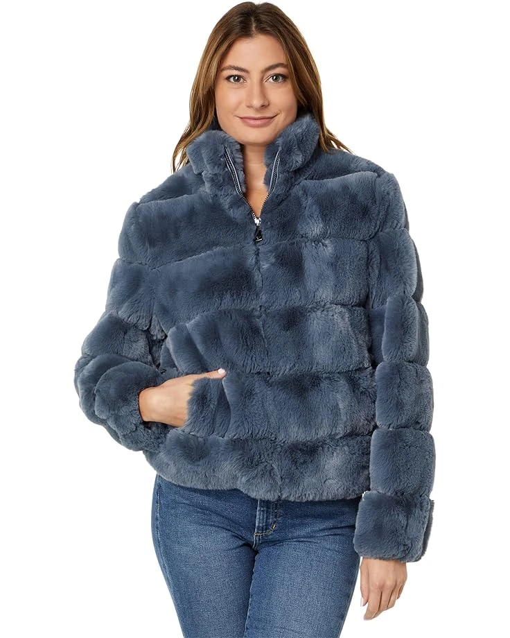 Calvin Klein Short Zip Faux Fur 3 Calvin Klein Short Zip Faux Fur