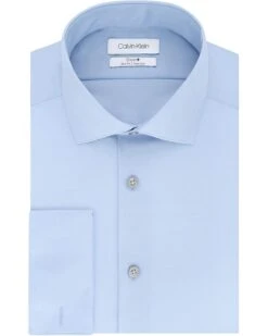 Calvin Klein Calvin Klein Men's Dress Shirt Slim Fit Non Iron Solid French Cuff