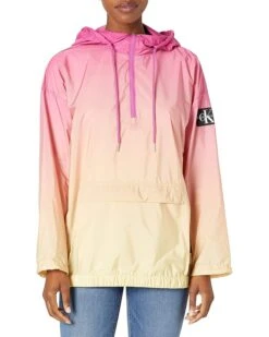 Calvin Klein Women's Ombre Print Water Resistant Pullover Jacket