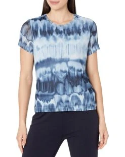 Calvin Klein Printed Mesh Short Sleeve Tee Shirt