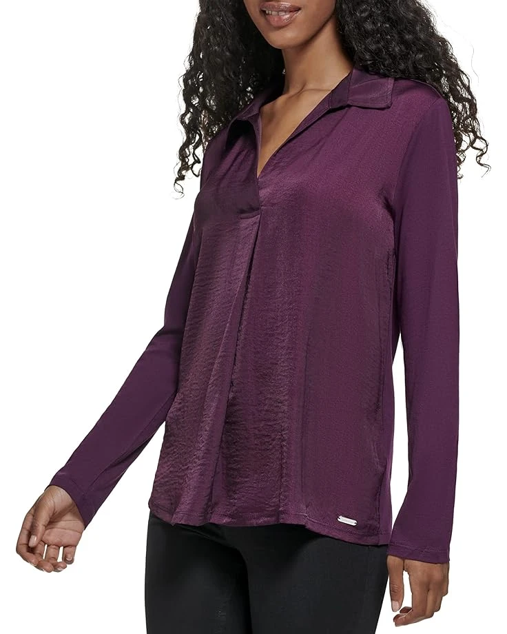 Calvin Klein Long Sleeve Mix Media Crew 3 Calvin Klein Long Sleeve Mix Media Crew