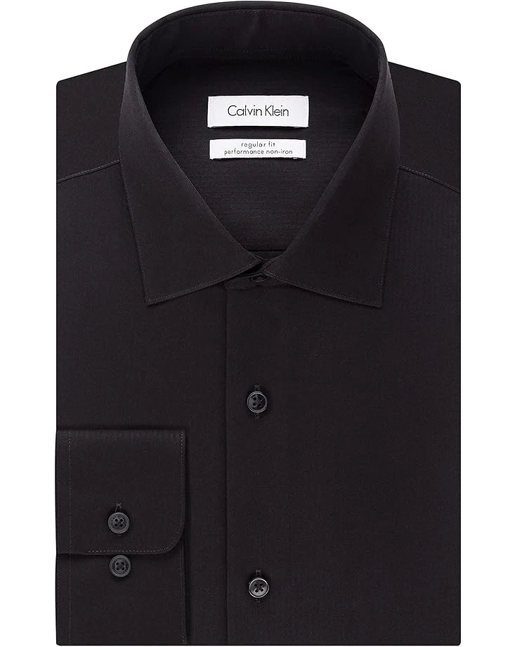Calvin Klein Calvin Klein Men's Dress Shirt Regular Fit Non Iron Herringbone 3 Calvin Klein Calvin Klein Men's Dress Shirt Regular Fit Non Iron Herringbone