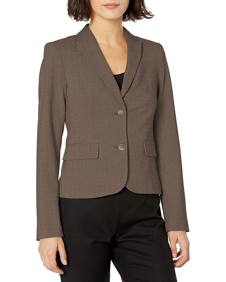Calvin Klein Women's Two Button Lux Blazer (Petite, Standard, & Plus) 2 Calvin Klein Women's Two Button Lux Blazer (Petite, Standard, & Plus)