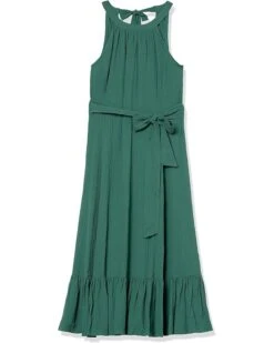 Calvin Klein Women's Midi Dress With Halter Tie Neck And Self Sash