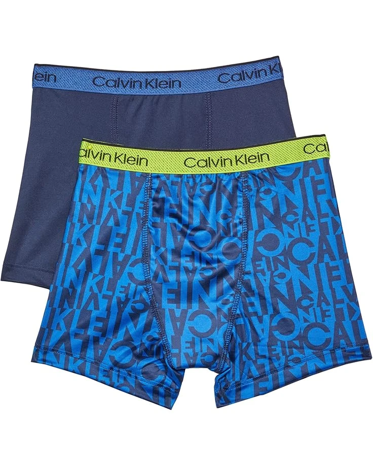 Calvin Klein Kids 2-Pack Performance Boxer Brief (Little Kids/Big Kids) 3 Calvin Klein Kids 2-Pack Performance Boxer Brief (Little Kids/Big Kids)