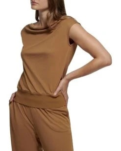 Calvin Klein Drape Front Sleeveless Top