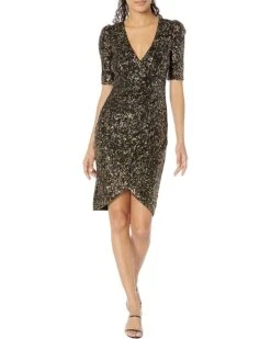 Calvin Klein All Over Sequin Ruched Dress