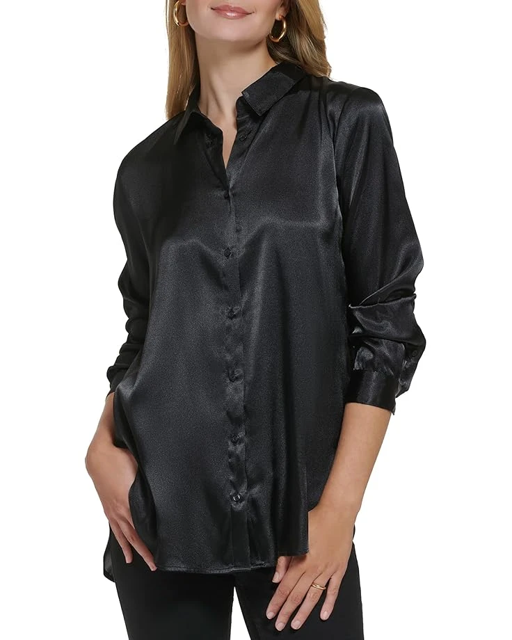 Calvin Klein Charmuse Boyfriend Tunic 3 Calvin Klein Charmuse Boyfriend Tunic