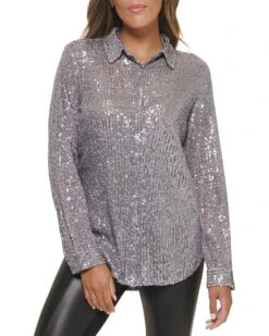 Calvin Klein Sequin Boyfriend Tunic